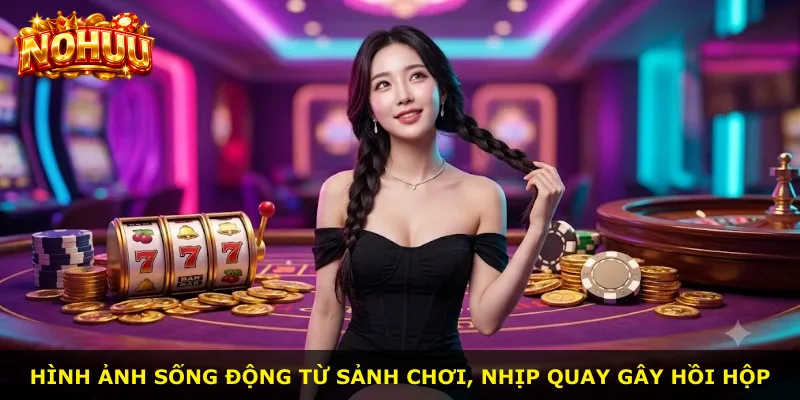 Hình ảnh sống động từ sảnh chơi, nhịp quay gây hồi hộp