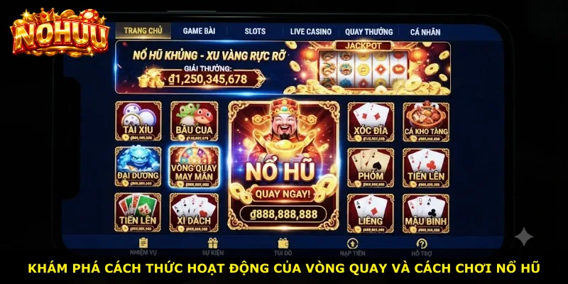 Khám phá cách thức hoạt động của vòng quay và cách chơi nổ hũ