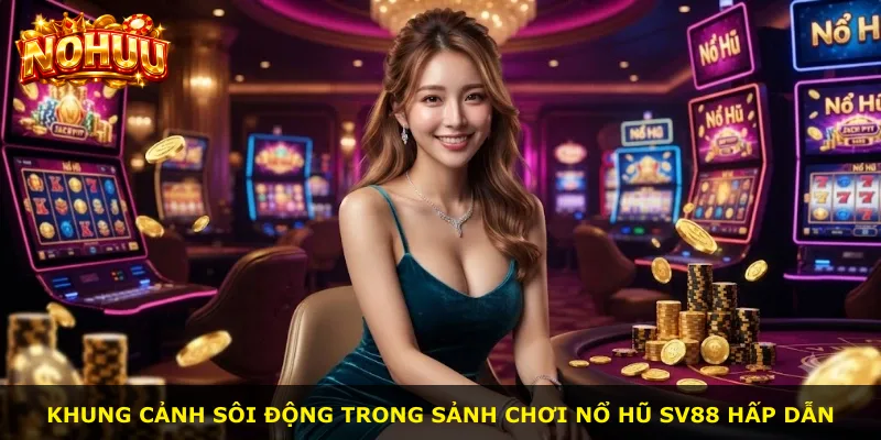 Khung cảnh sôi động trong sảnh chơi Nổ Hũ Sv88 hấp dẫn